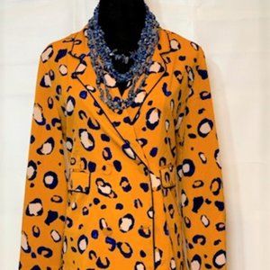 Gold Leopard print jacket